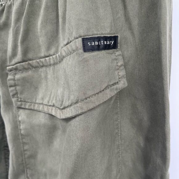 Sanctuary Go Easy Women’s Pine Green Drawstring Pull-On Pants XL NWT Lyocell - Picture 11 of 16